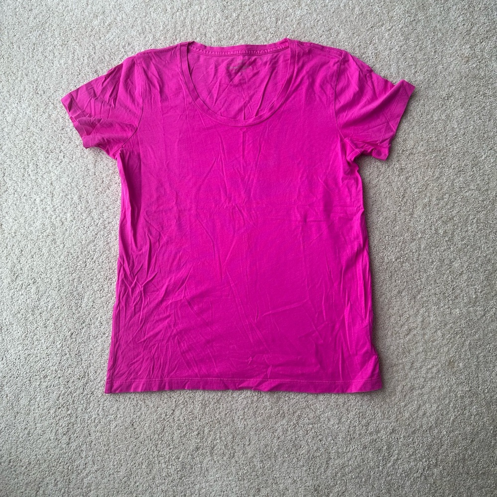 J. Crew women’s hot pink t shirt